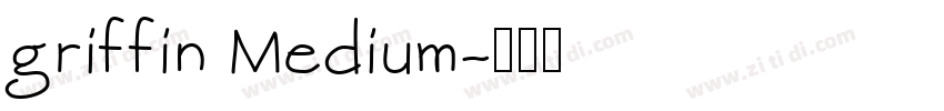 griffin Medium字体转换